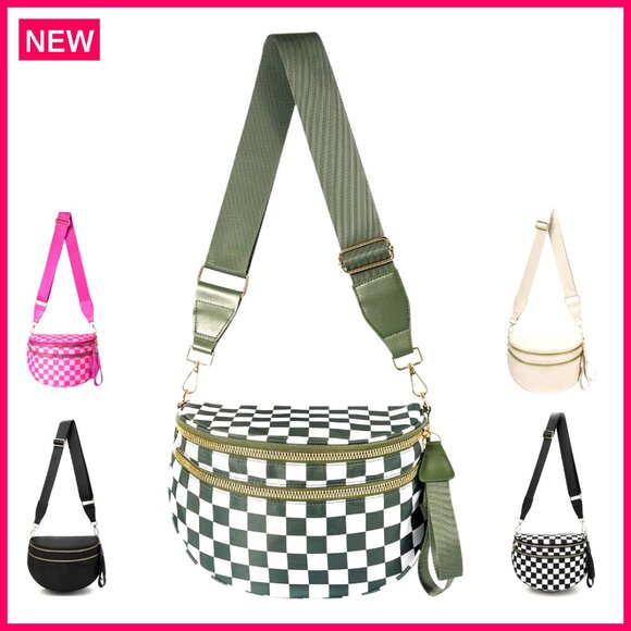 Waterproof Crossbody Bag Adjustable Strap Large Capacity Travel Purse